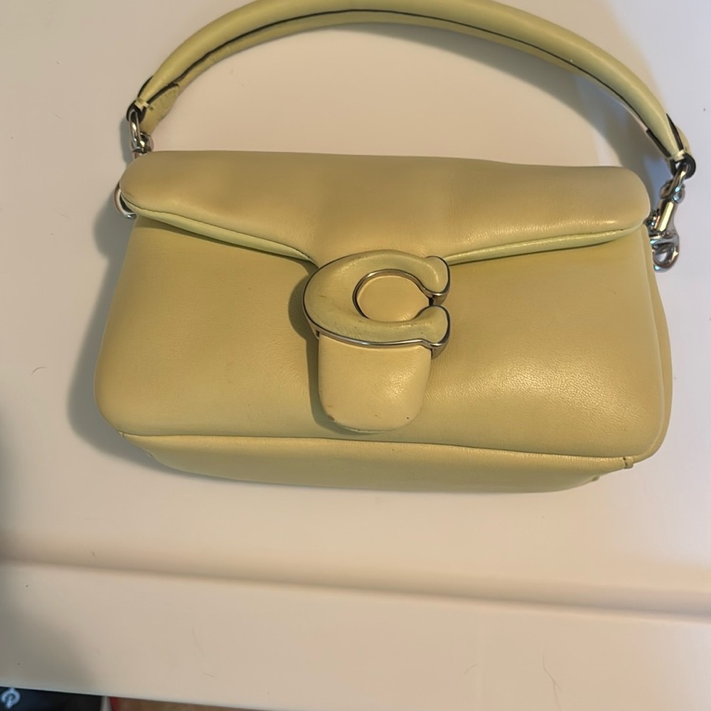 Coach Light Green - Tabby Pillow  Leather Shoulder Bag